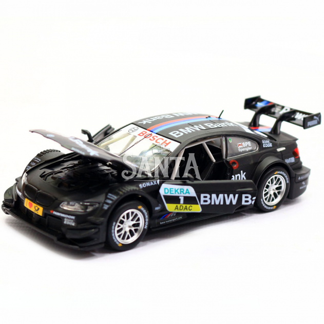 Машинка ігрова автопром «BMW M3 DTM» метал, 14 см, чорний, світло, звук, двері відкриваються (7852) - зображення 6