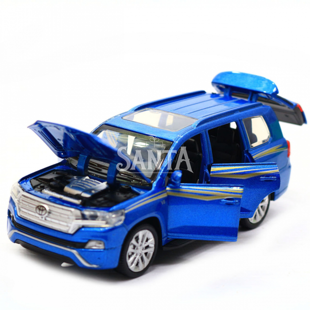 Машинка игровая автопром «Toyota Land Cruiser» металл, 14, (свет, звук, двери открываются) 6608 - изображение 8