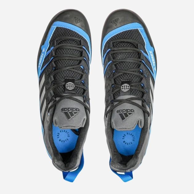 Чоловічі кросівки для туризму adidas Terrex Swift Solo 2 S24011 48 (12.5UK) 31 см Чорний/Блакитний (4064055909035) - зображення 4