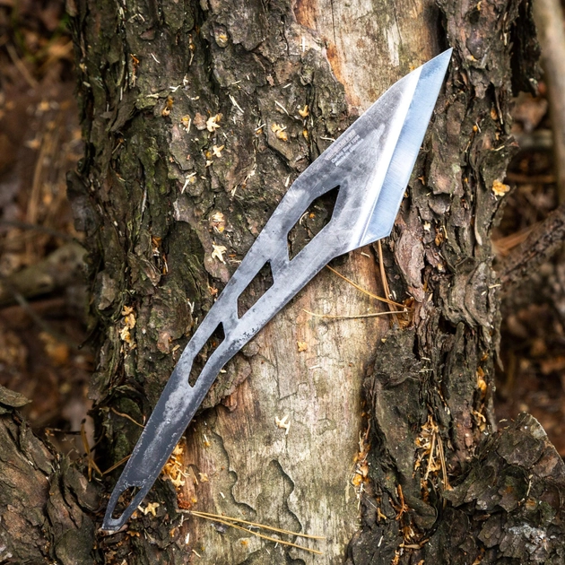 Компактный шейный нож из Углеродистой Стали Kiridashi BPS Knives - Скелетный нож с кожаным футляром - изображение 2