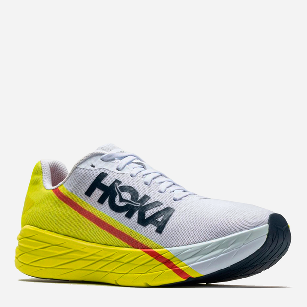 Buty do biegania po asfalcie męskie HOKA ONE ONE Rocket X 1113532 44 2/3 Białe (194715587472) - obraz 1