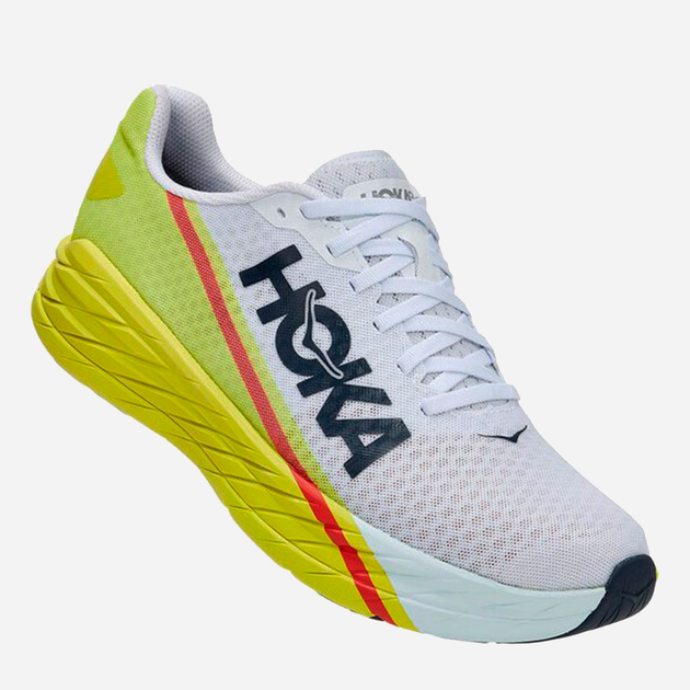 Чоловічі кросівки для бігу HOKA ONE ONE Rocket X 1113532 44 Білі (194715587489) - зображення 2