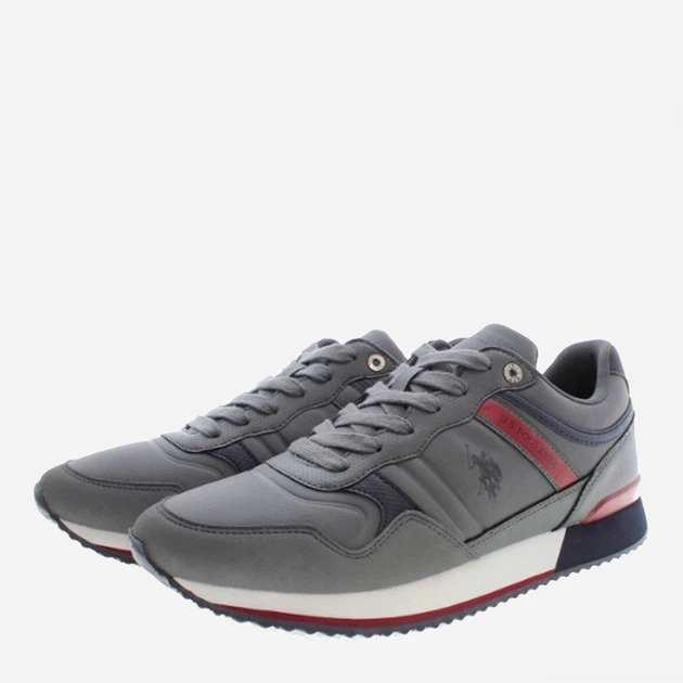 Buty sportowe męskie na platformie do kostki U.S. Polo Assn Sneaker GARMY001MBYS2 41 Szare (8055197301265) - obraz 3