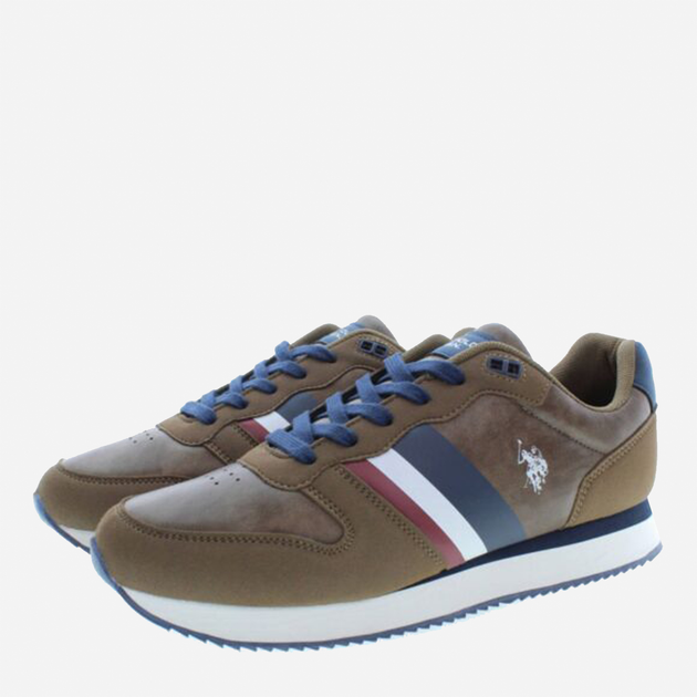 Чоловічі кросівки U.S. Polo Assn Sneaker NOBIL005MBYH1 40 26 см Коричневі (8055197313251) - зображення 3