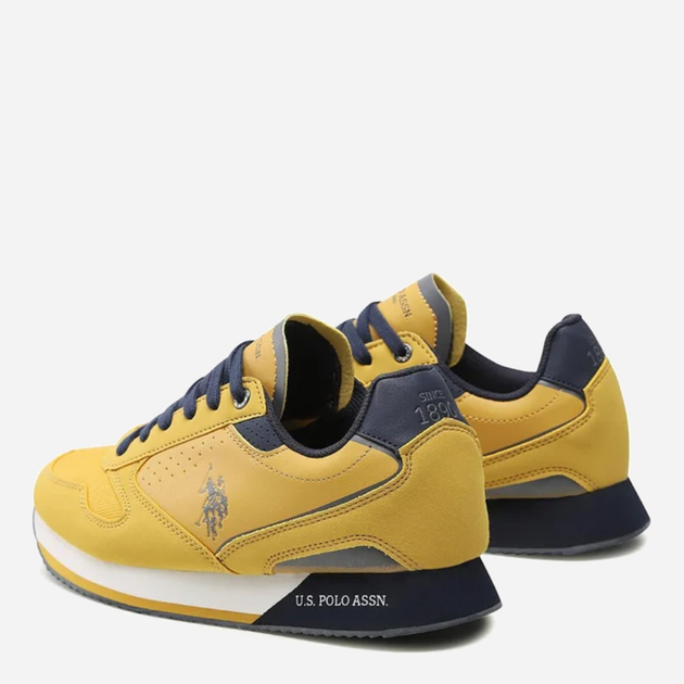 Чоловічі кросівки U.S. Polo Assn Sneaker NOBIL003MBHY3 41 27 см Жовті (8055197312285) - зображення 3