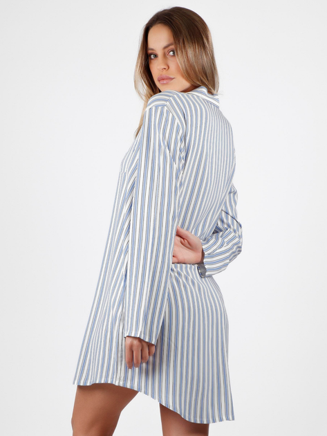 Koszula nocna damska na guziki Admas Classic 51602 XL Niebieska (8433623619182) - obraz 3