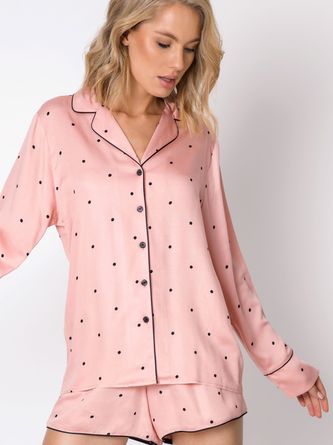 Піжама (сорочка + шорти) Aruelle Mona pajama short M Рожева (5904541435039) - зображення 1