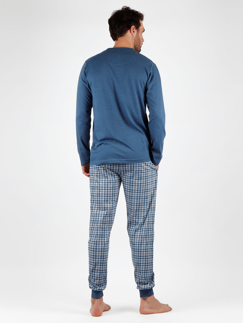 Piżama Admas 56570 S Niebieska (8433623613265) - obraz 3