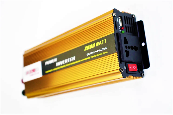 Инвертор автомобильный 5 Core 12V-220V 2000W преобразователь напряжения gold - изображение 8