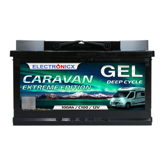 Гелевий акумулятор Electronicx Caravan extreme edition 100 ah 12v - изображение 1