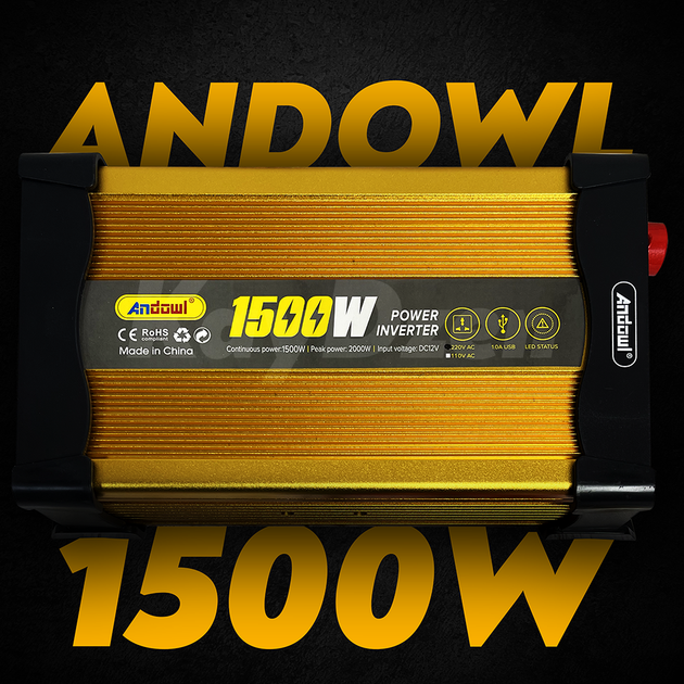 Преобразователь напряжения Andowl Q-KS1500 1500 / 2000 Ватт инвертор ...
