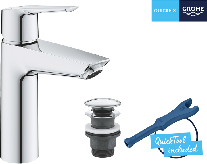 Смеситель для раковины GROHE QuickFix Start 23746002 – фото, отзывы ...