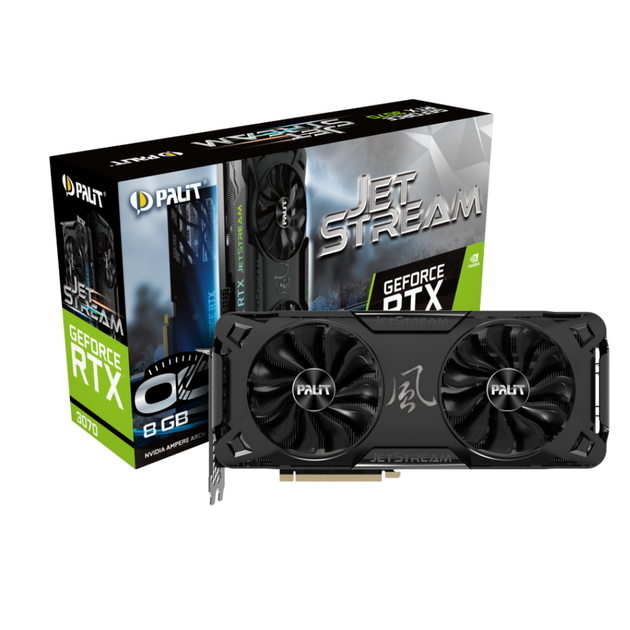 Відеокарта Palit Xpertvision RTX3070 JETSTREAM OC 8GB V1/GDDR6/256bit/3-DP/HDMI/LHR - зображення 4