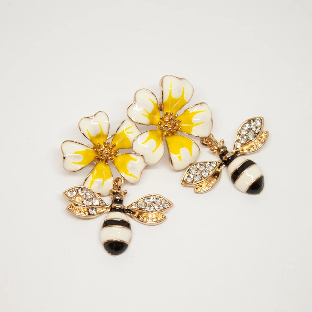 Брошь Xuping Jewelry "Bees" (53141) - Фото 1 Брошь Xuping Jewelry "Bees" (53141) - изображение 1
