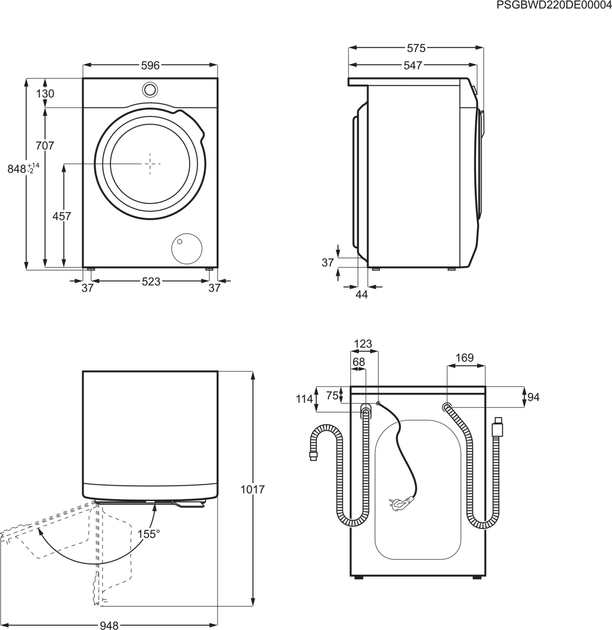 Пральна машина із сушаркою Electrolux EW7WO368SU - зображення 14