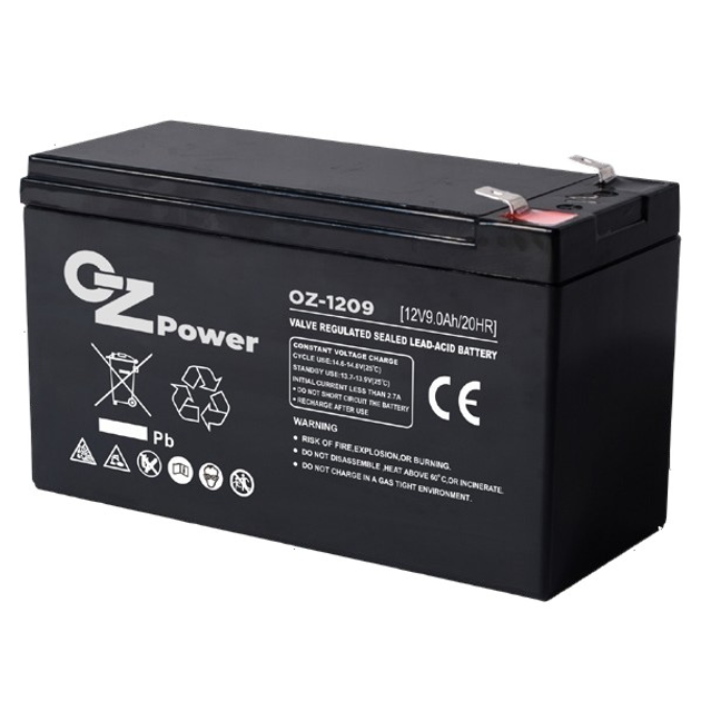 Аккумуляторная батарея OZ Power OZ12V09 12V 9AH AGM – низкие цены ...