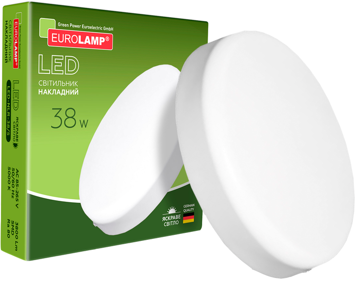 Светильник накладной Eurolamp GL 38W 5000K (LED-NLR-38/5) - изображение 1