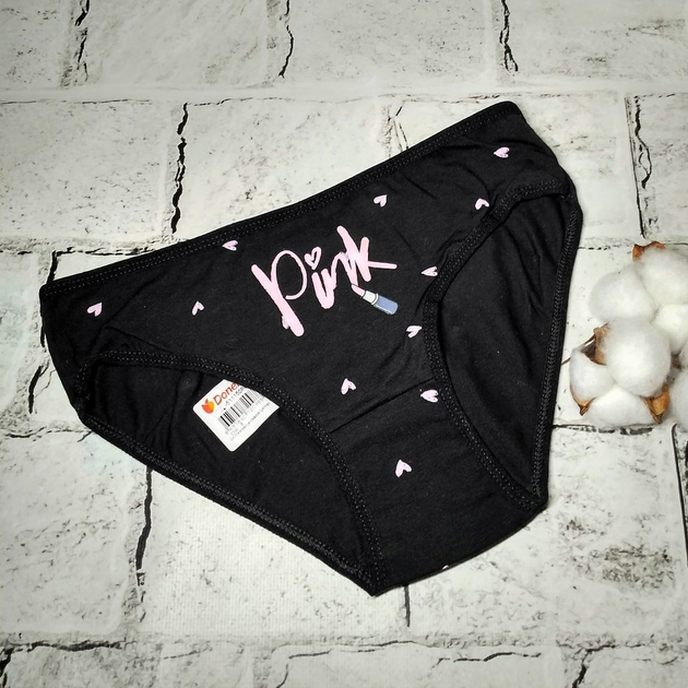 Трусики для девочки Donella Pink от 10 до 11 лет 146-152 см Черные от ...