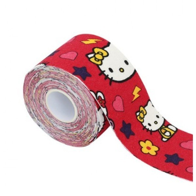 Тейп Кинезио 5 см, Hello Kitty, кинезиологическая лента Kinesiology Tape, 5 см - изображение 1