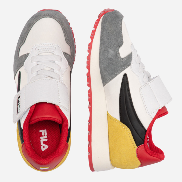 Buty sportowe dziecięce dla dziewczynki na rzepy Fila FFK0036-13056 33 21 cm Białe (8719477630444) - obraz 4