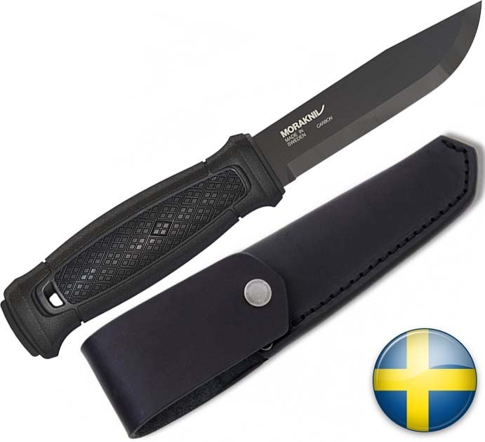 Туристичний ніж Morakniv Garberg Carbon для полювання та риболовлі Black - зображення 1