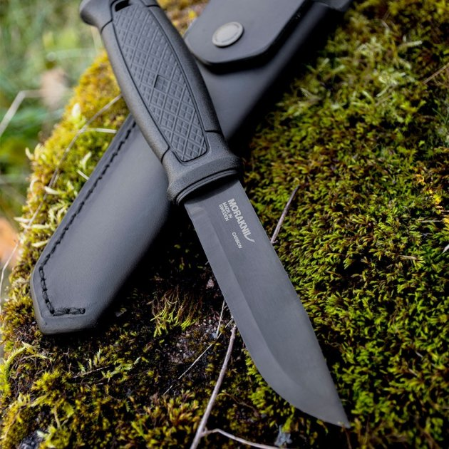 Туристический нож Morakniv Garberg Carbon для охоты и рыбалки Black - изображение 2