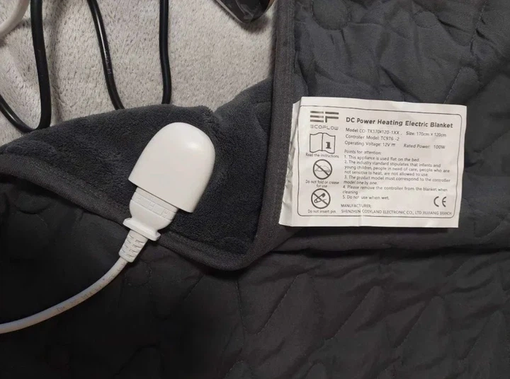 Электроодеяло EcoflowDC Power Heating Electric Blanket (Серый) - изображение 3