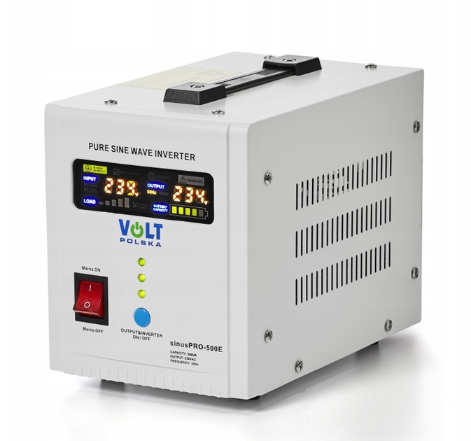 Гибридный ИБП/инвертор Volt Polska SINUS PRO 500 E 12/230V 350/500W ...