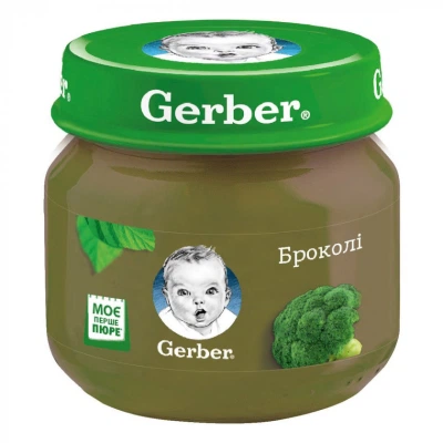Детское пюре Gerber брокколи 80 г (5900452078433) - Фото 1 Детское пюре Gerber брокколи 80 г (5900452078433) - изображение 1
