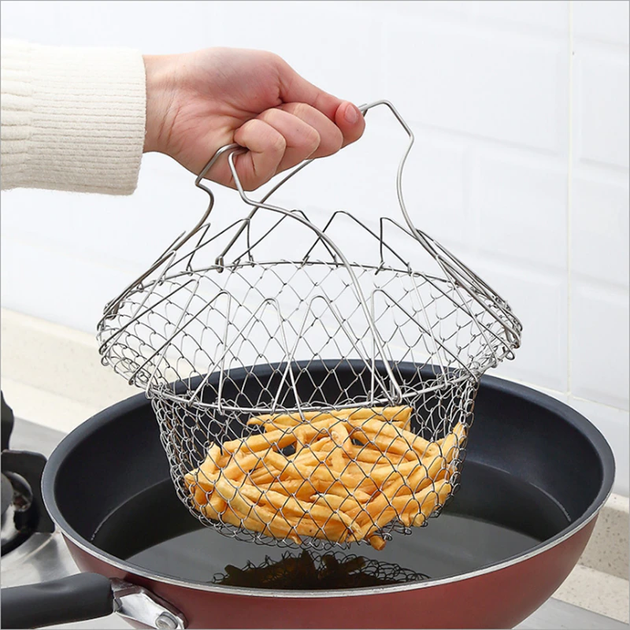 Друшляк – кошик складний для приготування їжі Chef Basket - зображення 5