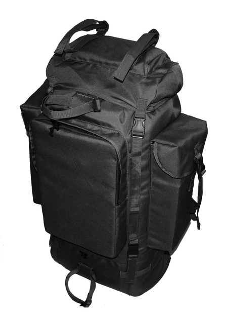 Тактичний туристичний армійський супер-міцний рюкзак 5.15.b на 100 літрів Чорний - зображення 1
