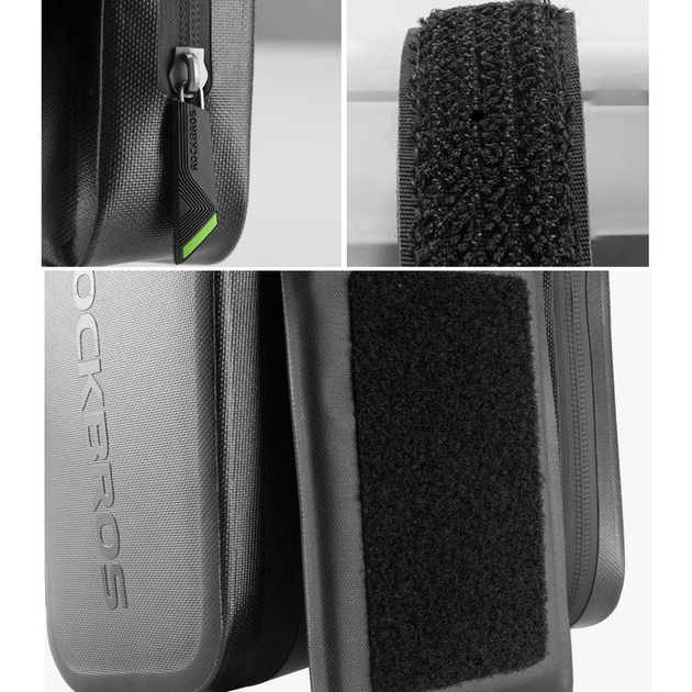 Водонепроникна сумка з тримачем для телефону RockBros AS-006BK 17,5 x 15 x 11,5 см (5904538091972) чорний - Фото 3 Водонепроникна сумка з тримачем для телефону RockBros AS-006BK 17,5 x 15 x 11,5 см (5904538091972) чорний - зображення 3