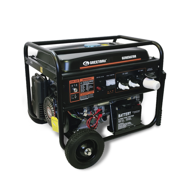 Бензиновый генератор GREENMAX MB6500EB3 5,0/5,5 кВт 220В/380В - изображение 3