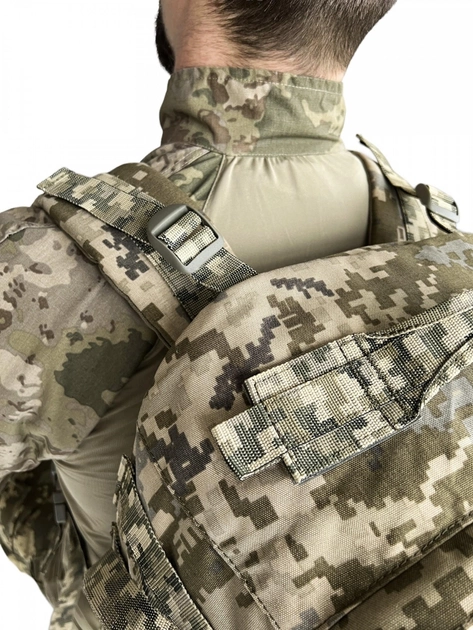 Тактический рюкзак ЗСУ штурмовой 30 - 35 л военный пиксель CORDURA - изображение 2