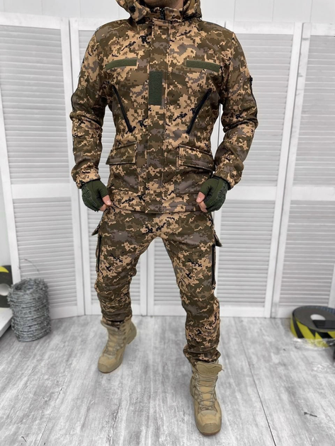 Тактична весняна військова форма комплектом ( Куртка + Штани ), Камуфляж: Піксель, Розмір: L - зображення 1