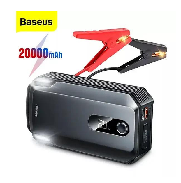 Автономний пусковий пристрій Baseus Super Energy Max Car Jump Starter 20000mAh Black (CGNL020001) - Фото 1 Автономний пусковий пристрій Baseus Super Energy Max Car Jump Starter 20000mAh Black (CGNL020001) - зображення 1