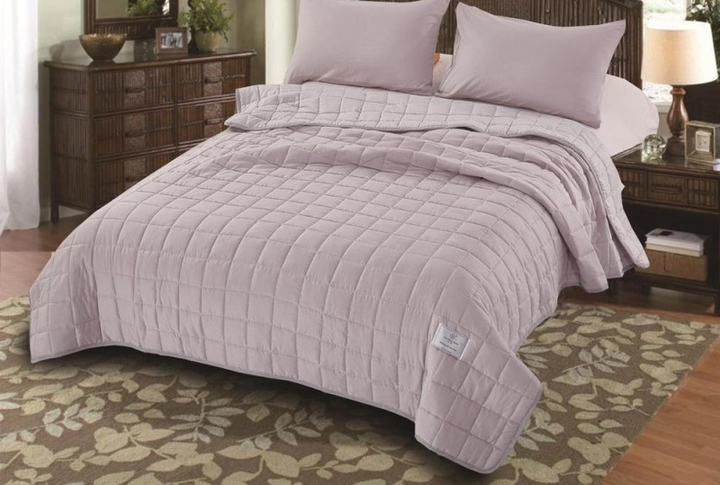 Покрывало Cotton home 220х240 светло серый хлопок арт. СН-1153-50-2 ...