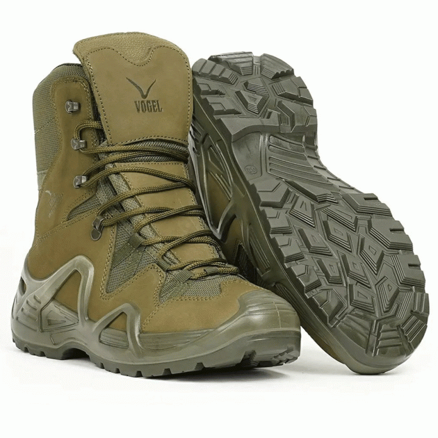 Берцы мужские тактические зимние непромокаемые ботинки Vogel Olive 40 размер - изображение 1