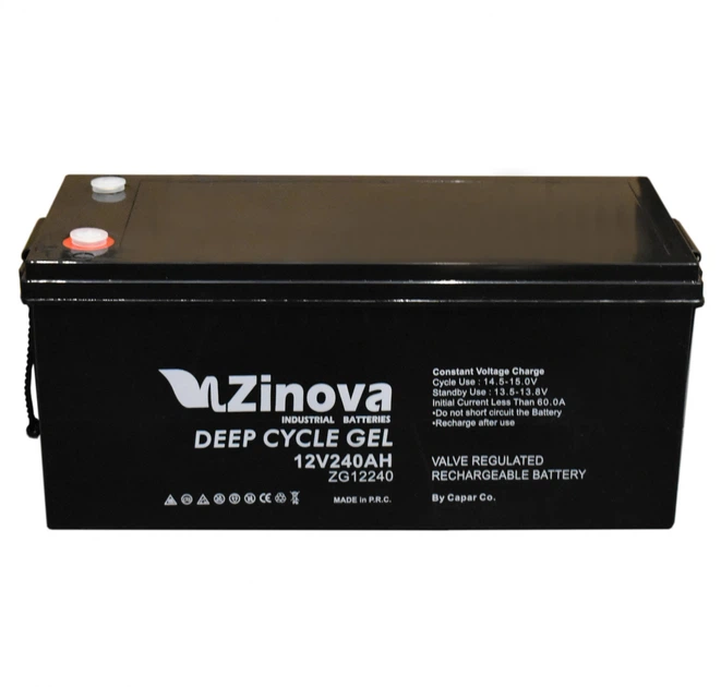 Аккумулятор Zinova ZG12240 12V 240Ah Deep Cycle Gel гелевый фото