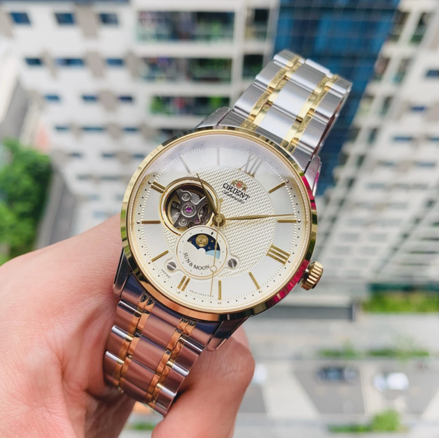 Мужские наручные часы Orient RA-AS0001S00B Золото\Серебро Нержавеющая сталь - изображение 6