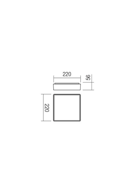 Світильник світильник MARINA PL LED SMD 12W IP65 DG 3000K(5.1.2) Redo 90157 - зображення 2