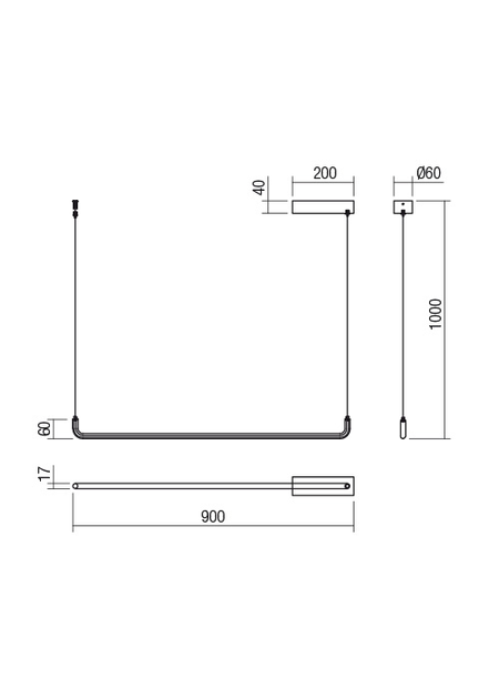Підвісний світильник Redo BALANCE SU LED 25W 2800-3200K MBK (4.1.2) 01-2461 - зображення 2