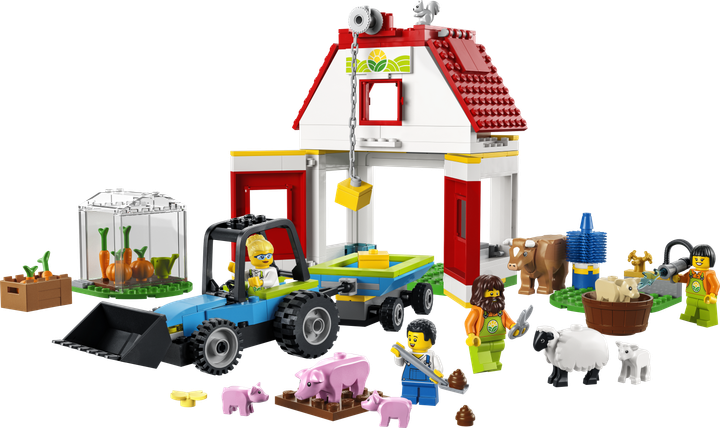 Zestaw klocków LEGO City Farm Farma i stodoła ze zwierzętami gospodarskimi 230 elementów (60346) - obraz 9