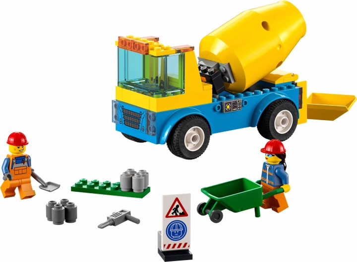 Конструктор LEGO City Вантажівка-бетонозмішувач 85 деталей (60325) - зображення 2
