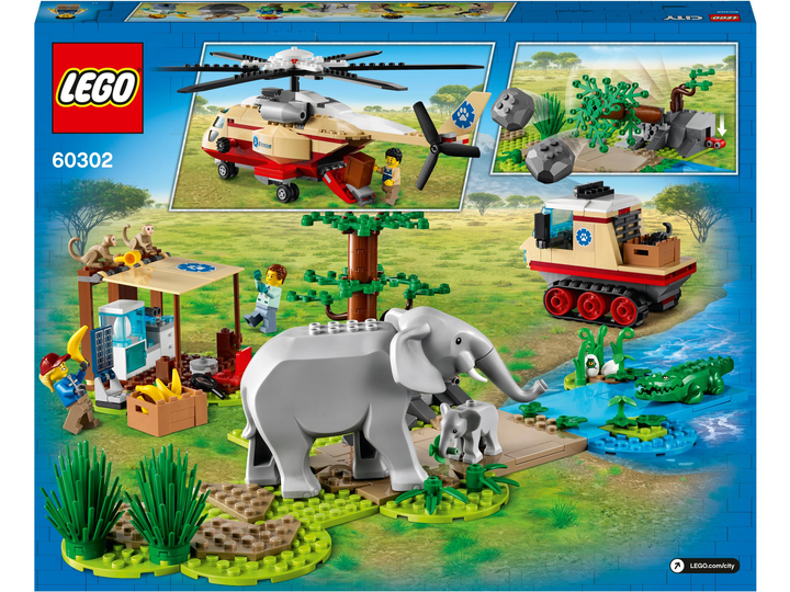 Zestaw klocków LEGO City Operacja ratowania zwierząt 525 elementów (60302) - obraz 9