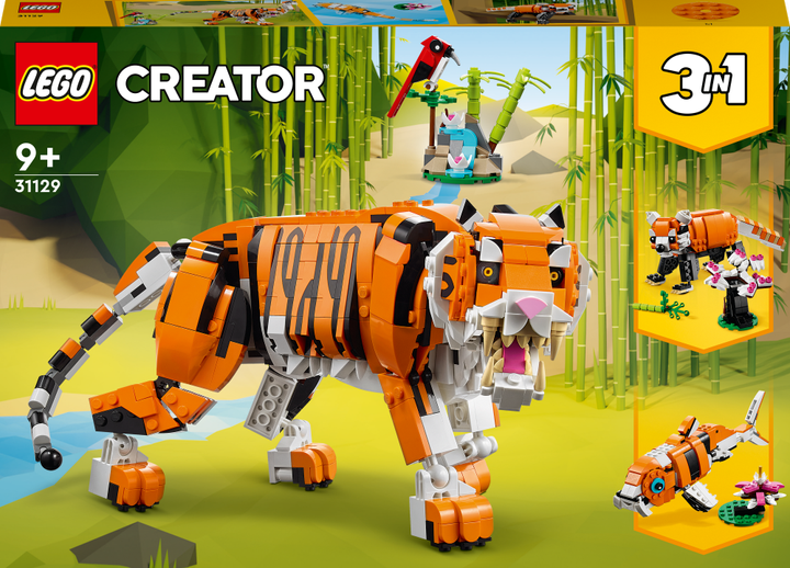 Zestaw klocków LEGO Creator Majestatyczny tygrys 755 elementów (31129) - obraz 1