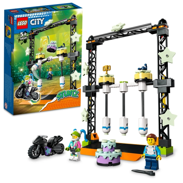 Zestaw klocków LEGO City Stuntz Wyzwanie kaskaderskie: przewracanie 117 elementów (60341) - obraz 2