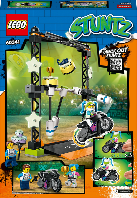 Zestaw klocków LEGO City Stuntz Wyzwanie kaskaderskie: przewracanie 117 elementów (60341) - obraz 10