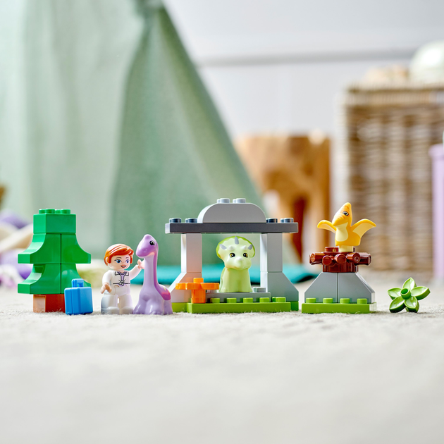 Конструктор LEGO DUPLO Jurassic World Ясла для динозаврів 27 деталей (10938) - зображення 4