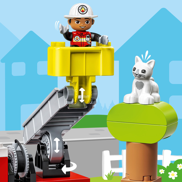 Zestaw klocków LEGO DUPLO Town Wóz strażacki 21 elementów (10969) - obraz 7